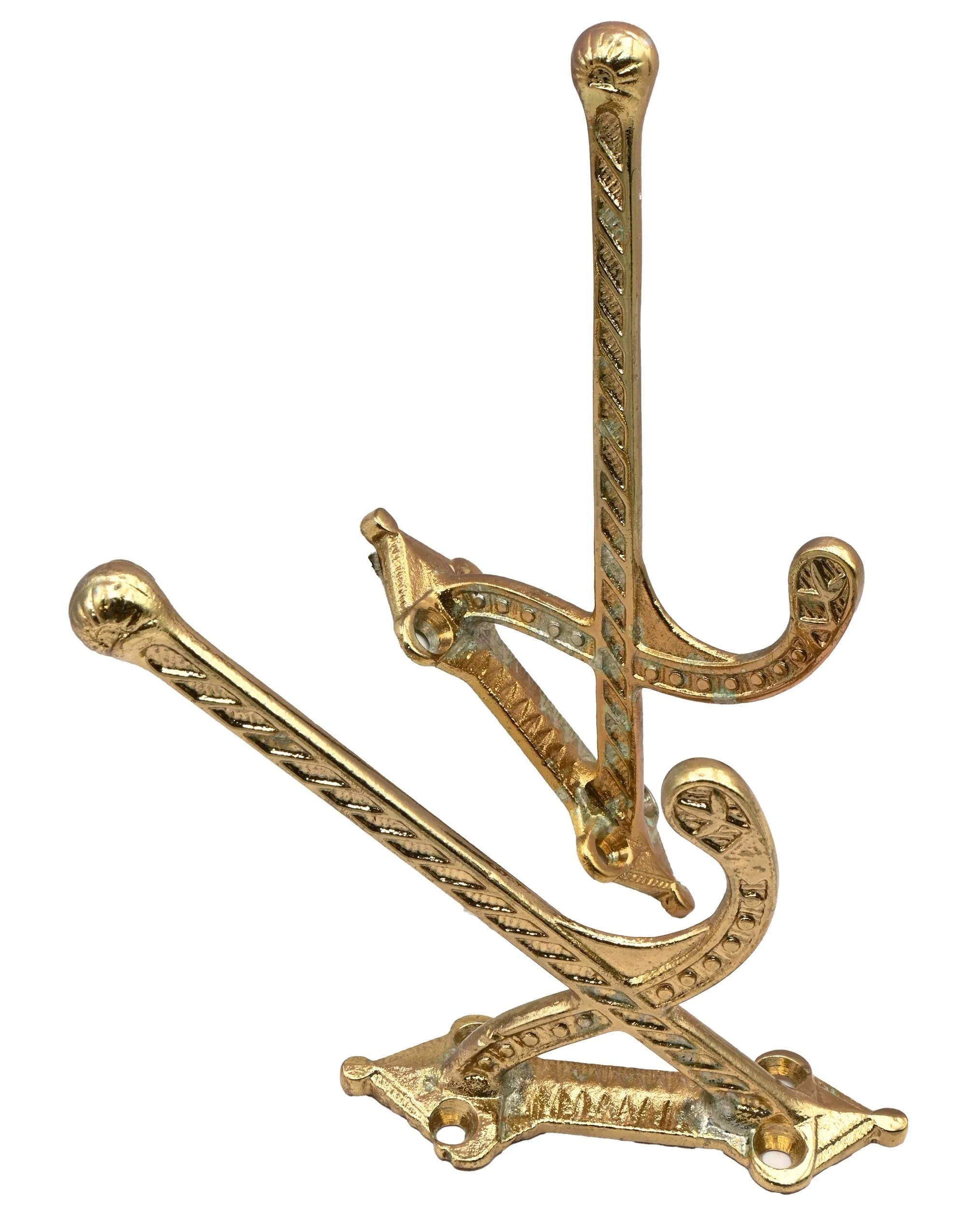 brass plated eastlake swinging bracket — Architectural Antiques